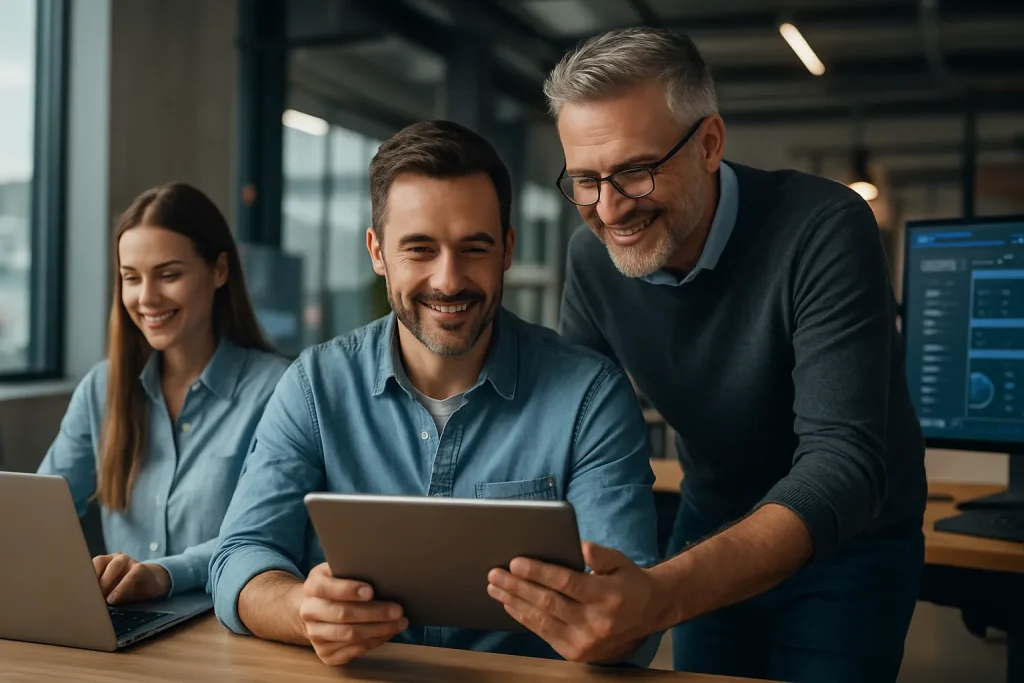 equipo de una empresa de tecnología en Valencia